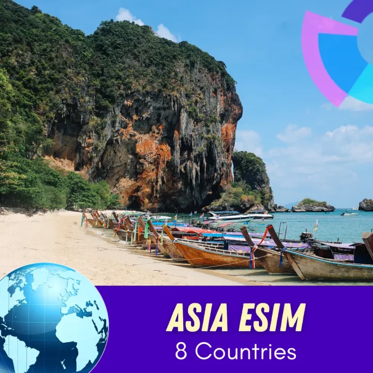 ASIA eSIM for 8 countries