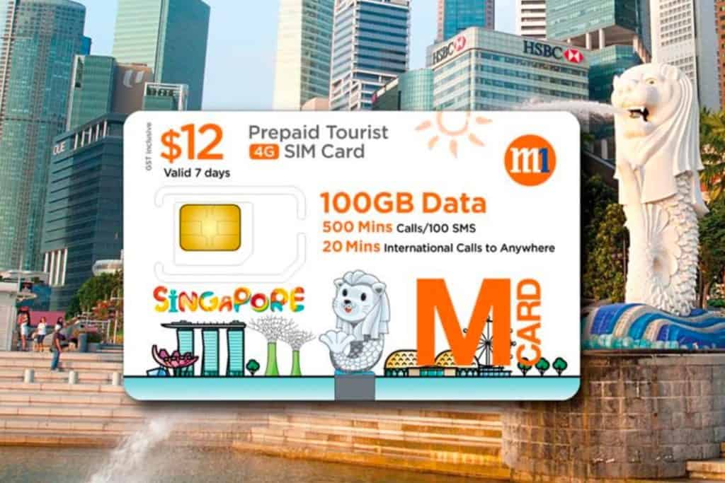 M1 is a very popular mobile network in Singapore for tourists
