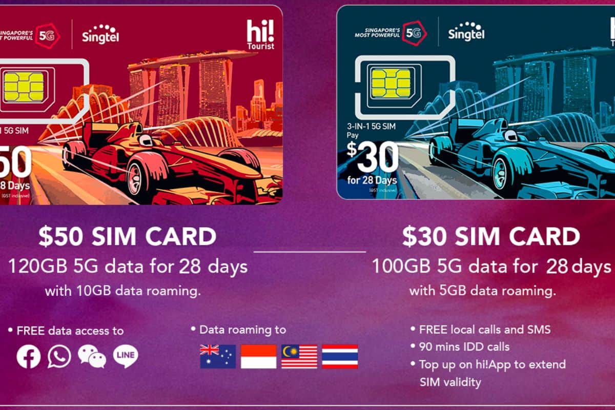 singapore tourist sim card changi airport