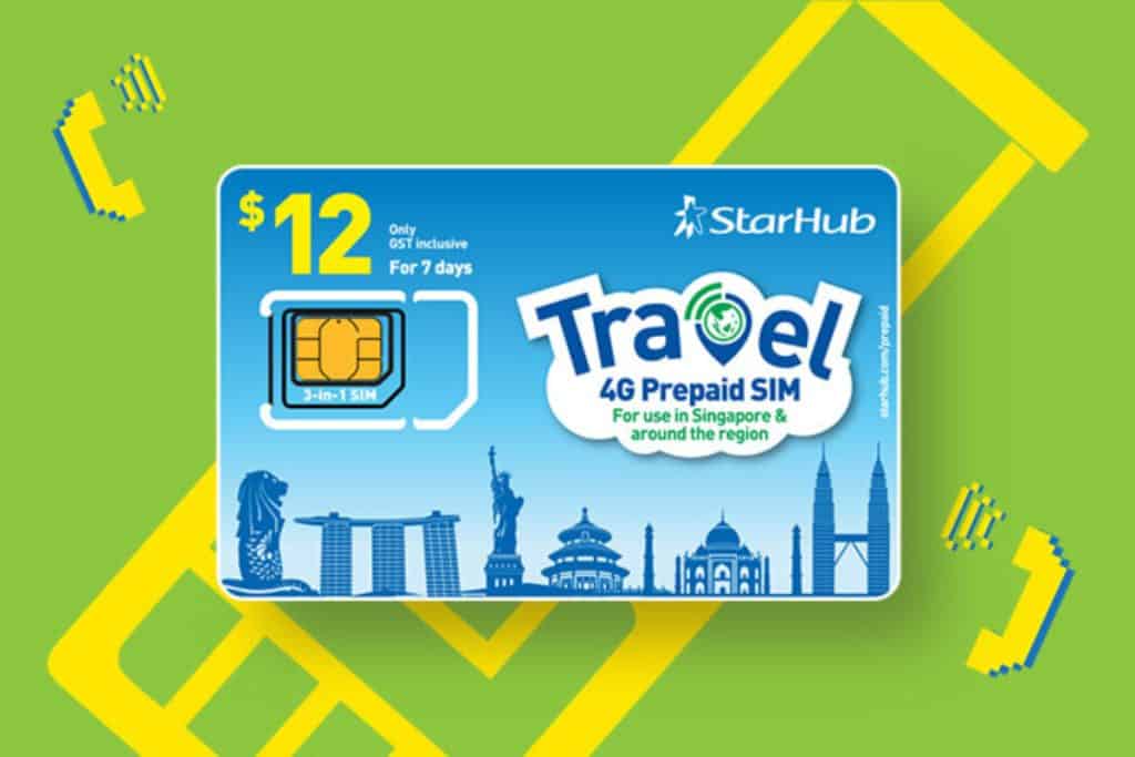 StarHub$12 Travel 4G Prepaid SIM 